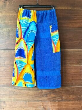 Towel pants blue sharks